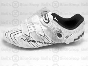 Chaussures de vélo de route Northwave Evolution SBS blanc noir US 8,5 EU 41 hommes - Photo 1 sur 1