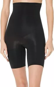 Spanx SZ L Very Black Higher Power Short Waist Mid Thigh Shaping Open Pack 2745 - Bild 1 von 1