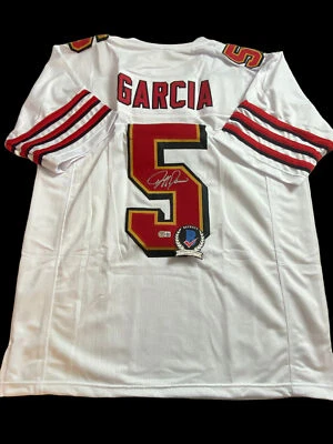 JERSEY PERSONALIZADO FIRMADO POR JEFF GARCIA DE LOS 49ERS DE SAN FRANCISCO CERTIFICADO DE AUTENTICIDAD BECKETT BAS WR12977 Foto 1 de 4