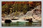 Postcard Mail Boats on the Rogue River Oregon, Vintage Chrome d9