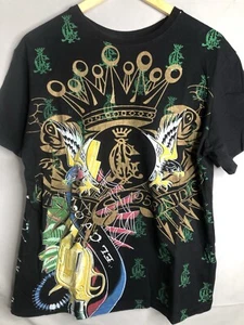 Camiseta Christian Audigier Doble Cara Negra Adulto Talla 2XL XXL LA USADA EN EXCELENTE ESTADO S/S - Imagen 1 de 16