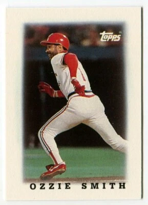 1988 Topps Mini #72 Ozzie Smith St. Louis Cardinals - Image 1 of 2