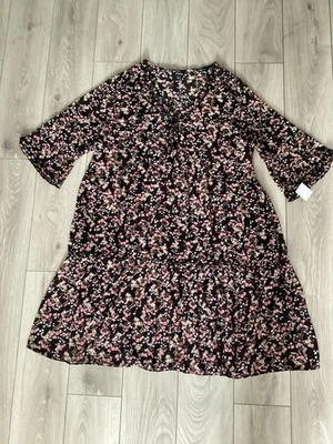**SIZE 26/28 LONGLINE DRESS FROM EVANS, DITSY FLOWER PRINT, BNWT (15)** - Image 1 of 4