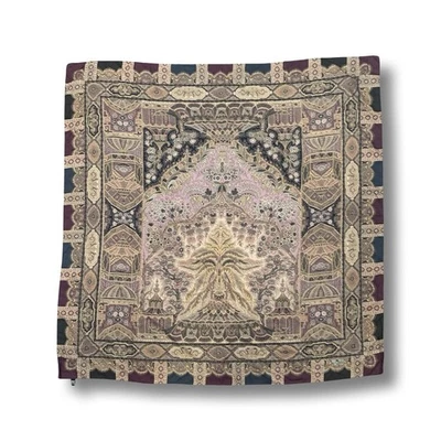 "Bufanda chal Etro grande 130 cm 51"" cuadrada púrpura rosa cachemira" Foto 1 de 4