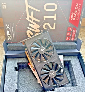 6600 XT XFX Speedster SWFT 210 AMD Radeon RX 6600 XT 8Go GDDR6 Carte Graphique - Photo 1/24