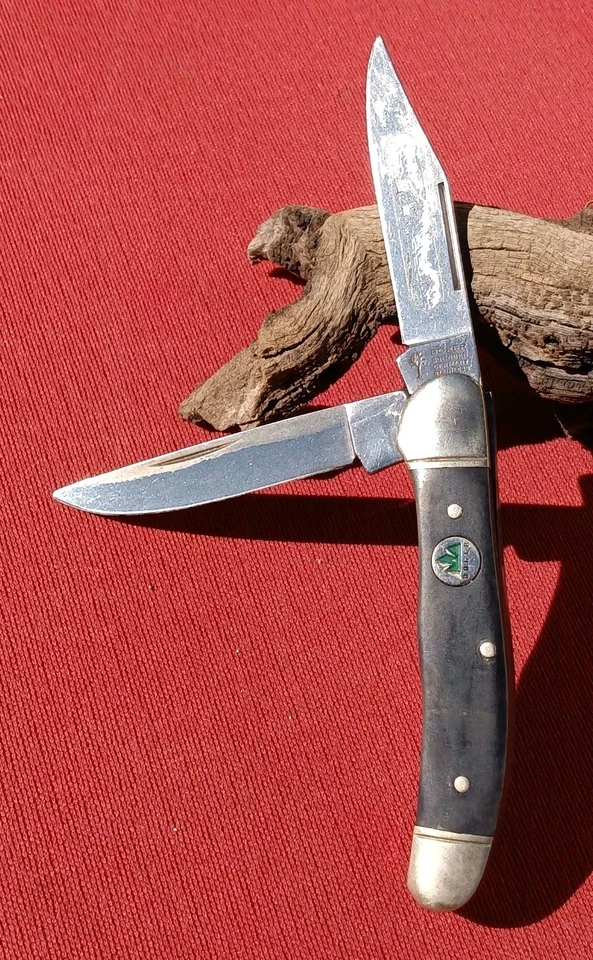 Boker Tree Brand 2 Blade Trapper Pocket Knife Solingen Germany   - Image 1 of 4
