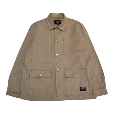 WESC Chore Jacket Men's Medium Beige Canvas Overshirt UNISEX WORK JACKET - Image 1 of 4