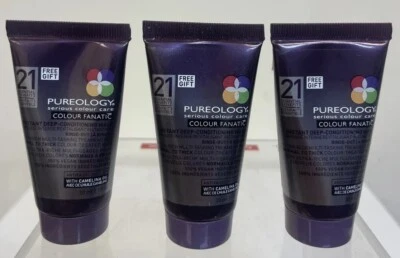 Pureology Colour Care: Colour Fanatic Instant Deep-Cond mask 1oz **3-PACK** NEW - Image 1 of 2