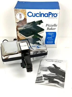 Máquina antiadherente eléctrica para hacer dos recetas de galletas de 5 pulgadas a la vez en caja Foto 1 de 4