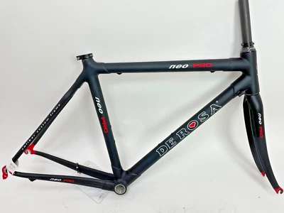 New De Rosa Neo Pro 48s Lugged Carbon Road Frame Fork Frameset Rim Brake - Image 1 of 4