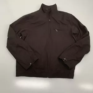 THE GAP Bomber Jacket Men's Small Dark Brown Lightweight Zipper Cuffs Full Zip - Picture 1 of 10