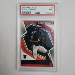 Devonta Smith Rookie 2021 Panini Rookies & Stars Red & Blue /35 PSA 9 - Picture 1 of 4