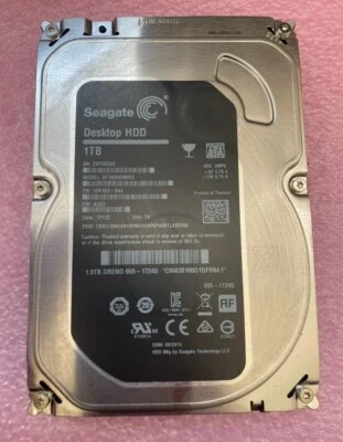 Seagate Barracuda 1TB ST1000DM003 1ER162-044 64MB 7200RPM Desktop HDD - Image 1 of 2