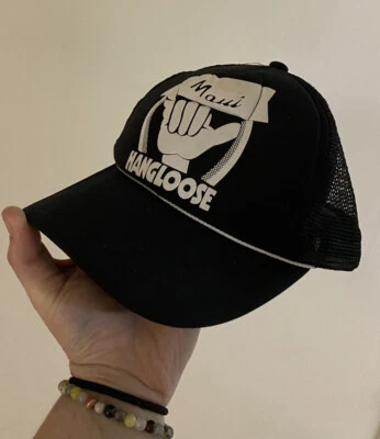 Sombrero de camionero hawaiano Snapback vintage colgar manos sueltas malla y espuma Foto 1 de 4