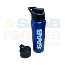 SAAB Tumbler Stainless Steel Blue Travel Coffee Mug - Hot or Cold Rare Accessory