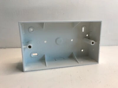 Pack of 5 x Marshall Tufflex MSSB24WH Accessory Box 2G 44mm Square, White (73)