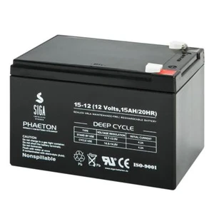Blei GEL Akku 15AH 12V AGM Batterie ersetzt 10Ah 12Ah 14Ah 12Volt ZYKLENFEST - Bild 1 von 7
