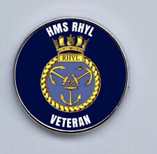 HMS Rhyl Veteran Royal Navy Lapel Pin Badge