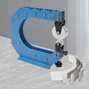 Rueda inglesa de sobremesa de 12 pulgadas azul con 3 ruedas inferiores profesional y resistente - Imagen 1 de 16