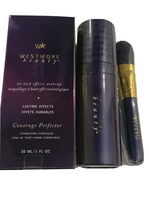 WESTMORE BEAUTY FACE COVERAGE PERFECTOR FOUNDATION + CONCEALER WITH BRUSH LIGHT
