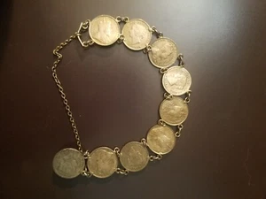 Silber Canadian Dime Armband Handarbeit Münze Schmuck - Bild 1 von 9