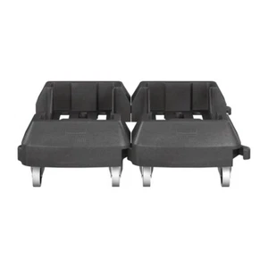 (2 Pack) Rubbermaid Slim Jim Trainable Dollys Black 60L & 87L Containers VAT Inc - Picture 1 of 7