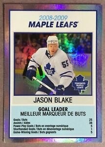 2009-10 O-Pee-Chee Team Checklist #TC28 Jason Blake Toronto Maple Leafs
