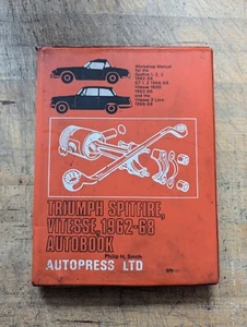 Triumph Spitfire MK1, 2, 3 Vitesse 1600 / 2 Litre MK1, & GT6 Mk1 Workshop Manual - Picture 1 of 9