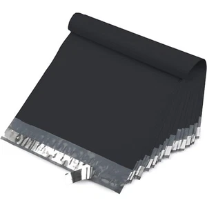 1000 sobres de envío de sobres de polietileno 6X9 M1 BOLSAS DE PLÁSTICO-Negro - Imagen 1 de 3
