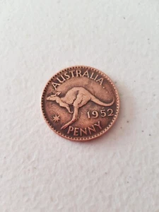 Coin - 1952 Australian Penny Genuine Circulated King George VI KG Polished Perth - Picture 1 of 4