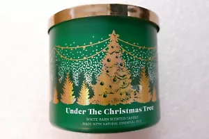 2 (2) TWO BATH & BODY WORKS 3-Wick Scented Candles UNDER THE CHRISTMAS TREE - Picture 1 of 3
