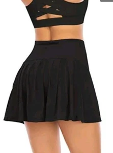Werena Damen plissierter Tennis-Skort mit Taschen Reißverschluss Rock Shorts Größe Large neu mit Etikett - Bild 1 von 4