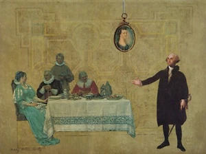 "Montaje surrealista original firmado por Mary Helen Horty - ""Altavoz después de la cena" - Imagen 1 de 7