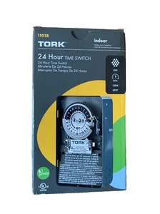 TORK 24 Stunden Zeitschaltuhr 1101B gleiche Zeit jeden Tag manuelle Übersteuerung - Bild 1 von 3
