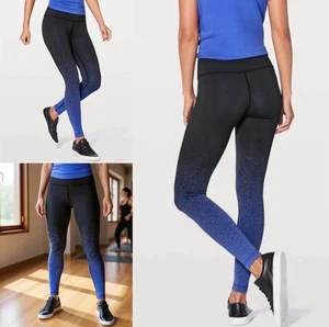 Lululemon Wunder Under Tight High Rise Leggings Ombre Speckle Size 4 - Picture 1 of 7