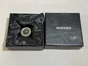Reloj de escritorio Movado Crystal Wedge The Art of Time colección plateado con caja - Imagen 1 de 16