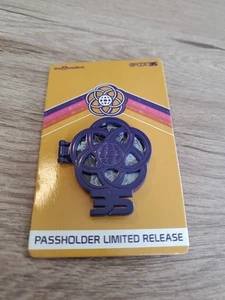 Disney World Pin- Epcot 35th Anniversary - Walt Disney Hinged Passholder LR  - Picture 1 of 3