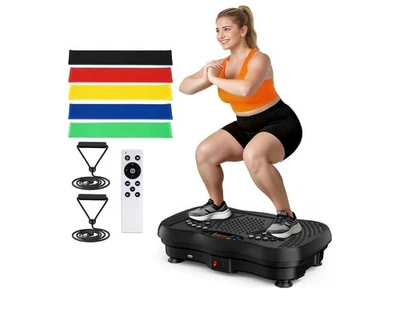 Vibration Plate Exercise Machine 130 Levels Full Workout Fitness Platform NEW - Image 1 of 4