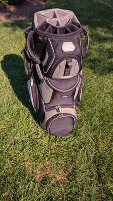 Burton Golf 14 Divisores Negro Blanco Carro Bolso Correa para el Hombro Enfriador Bolsillo Sin RC  Foto 1 de 4