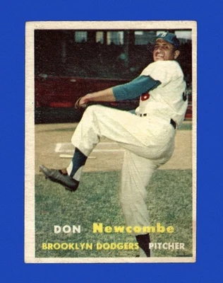 1957 Topps Set-Break #130 Don Newcombe en muy buen estado-en muy buen estado (arruga) *GMCARDS* Foto 1 de 2