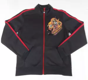 Disney Parks Fantasia Mickey 13 schwarz rot gestreifte Langarm Jacke SMALL J824 - Bild 1 von 5