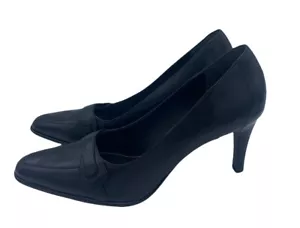 Lauren Ralph Lauren Pumps Zandra Größe 8B schwarz spitz zulaufend Echtleder - Bild 1 von 12