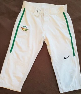 Pantalón de juego de softbol Nike para mujer M Oregon Ducks Vapor Pro 3/4 82191 blanco NUEVO - Imagen 1 de 6