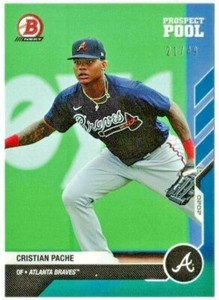 CRISTIAN PACHE 2020 BOWMAN NEXT Prospect Pool #PP-4 Blue /49 Atlanta Braves RC!