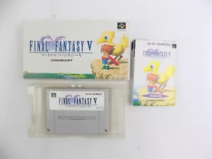 Boxed Super Nintendo SNES Final Fantasy V 5 - NTSC-J - Free Postage - Picture 1 of 5