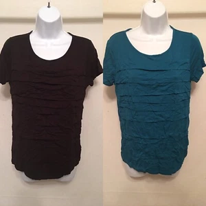 George Damen Front Flow Shirt Small 4-6 schwarz oder türkis - Bild 1 von 7