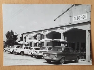 Postal Buttapietra cerca de Verona Ristorante Albergo Tre Corone coche clásico Veneto - Imagen 1 de 2