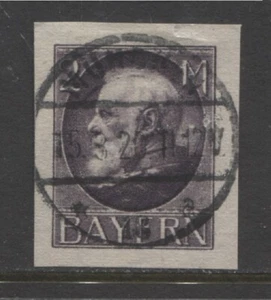Germany States 1918 BAVARIA 2 Mark King Ludwig III used $ 30.00 - Picture 1 of 1