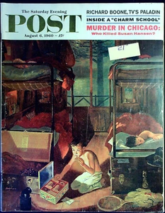 THE SATURDAY EVENING POST August 6 1960 THORNTON UTZ Richard Boone @VERY GOOD - Imagen 1 de 7