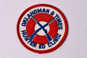 Oklahoma & Times Hunter Ed Clinic Patch Vintage - Picture 1 of 3